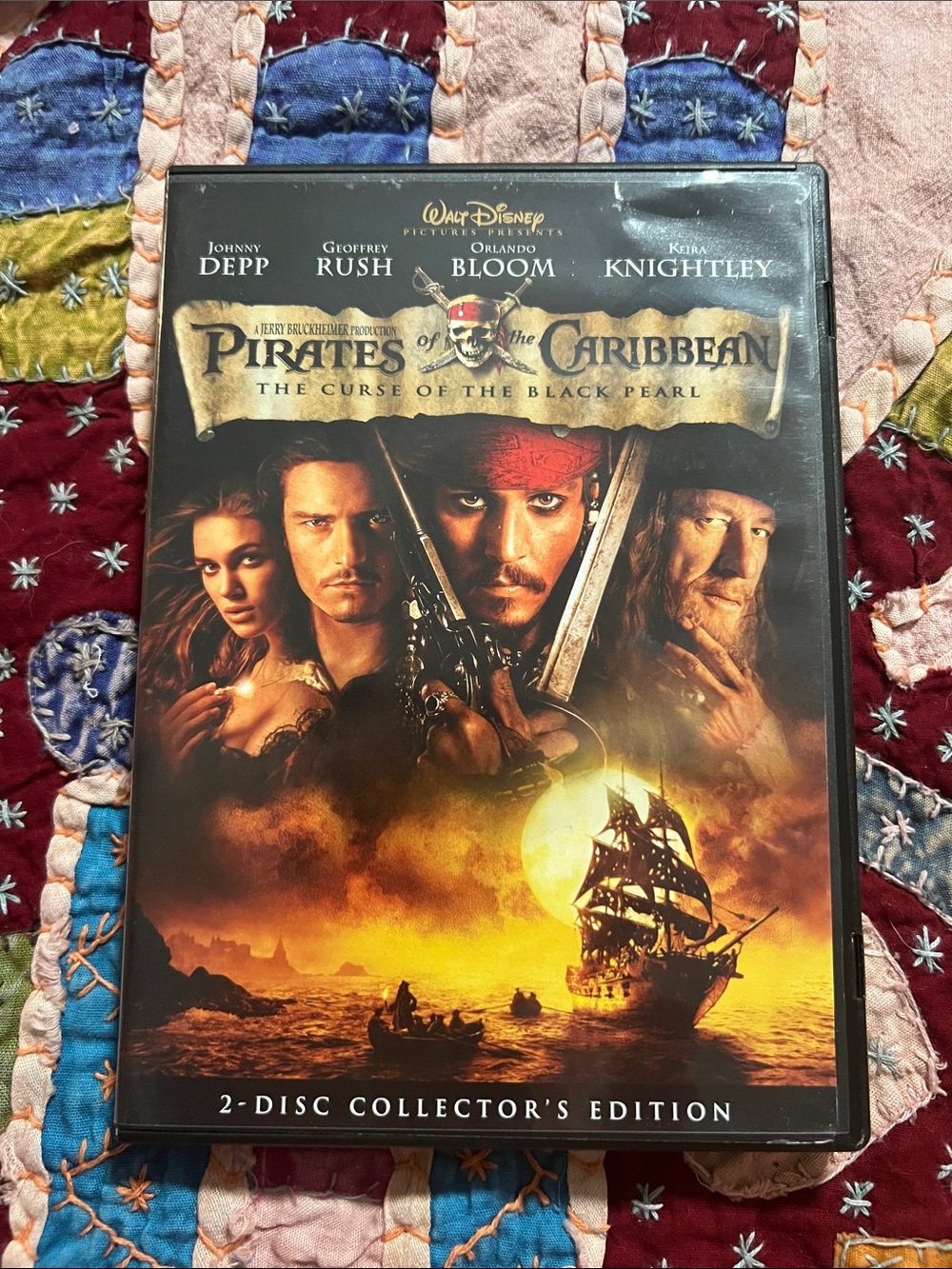Walt Disney Pirates of the Caribbean DVD - Black, Gold, Brown